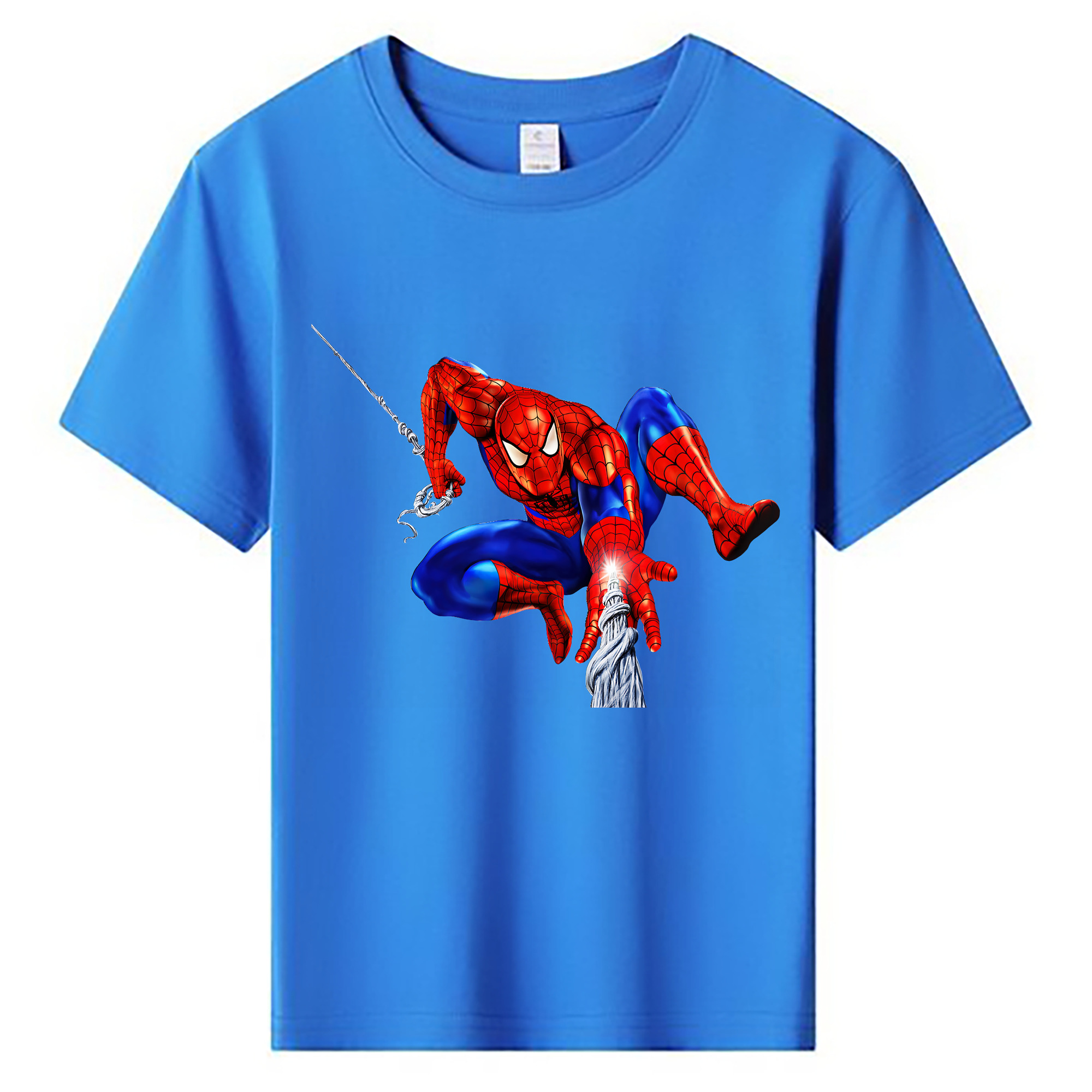 （画像用） Spider Man スパイダーマン 綿100％キッズTシャツ（フロントプリント）
